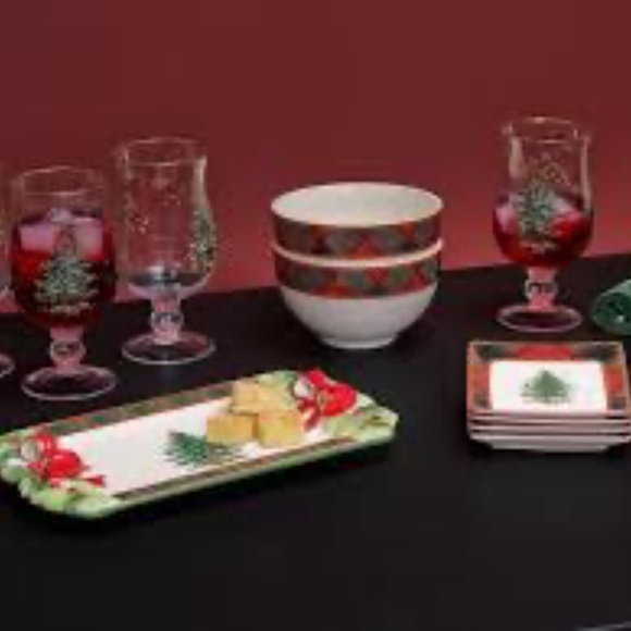 NIB Spode Christmas Tree Tartan Tray - Picture 6 of 6